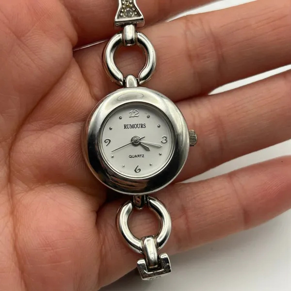 Rumours Silver Tone Stainless Steel Fashion Quartz Watch Working New Battery - Image 7