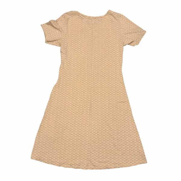 Reformation Custard Stripe Short Sleeve T Shirt Mini Dress XS - Image 3