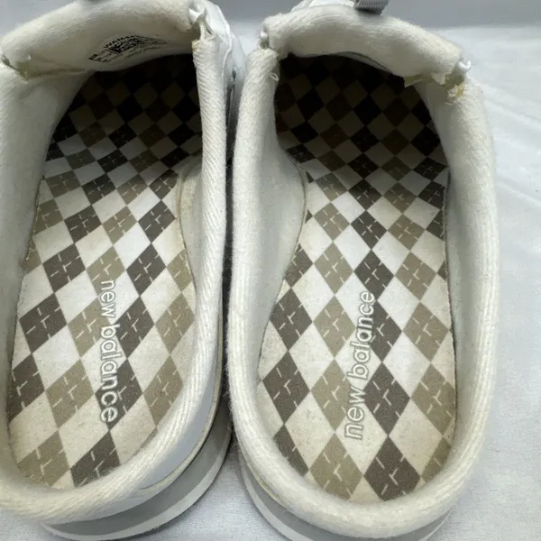 New Balance 442 Leather White Shoes 8 Women Slide Slip-On Sneakers Comfort - Image 9