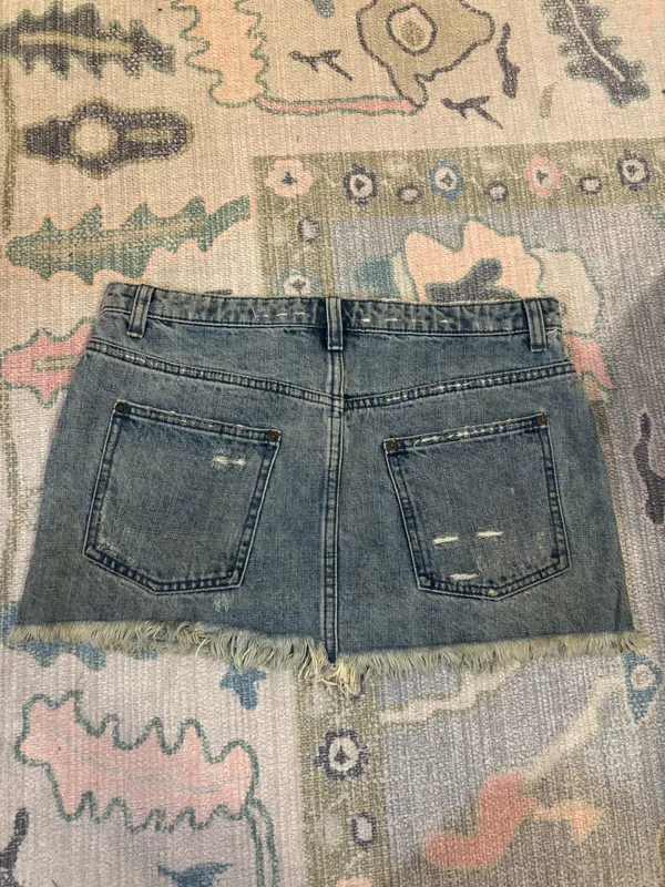 Free People Jean Mini Skirt - Image 2