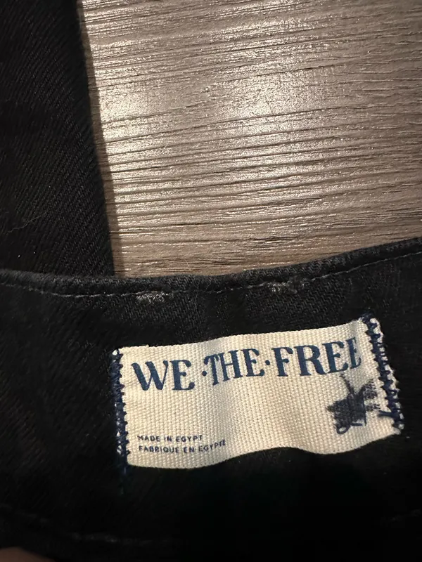 Free People black benji wide leg jeans - Image 6