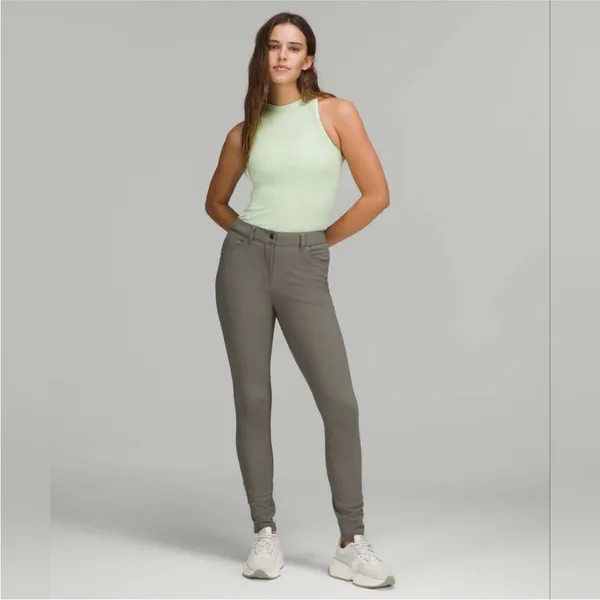 Lululemon City Sleek Slim-Fit 5 Pocket HR Pant Size‎ 32 Grey Sage - Image 3