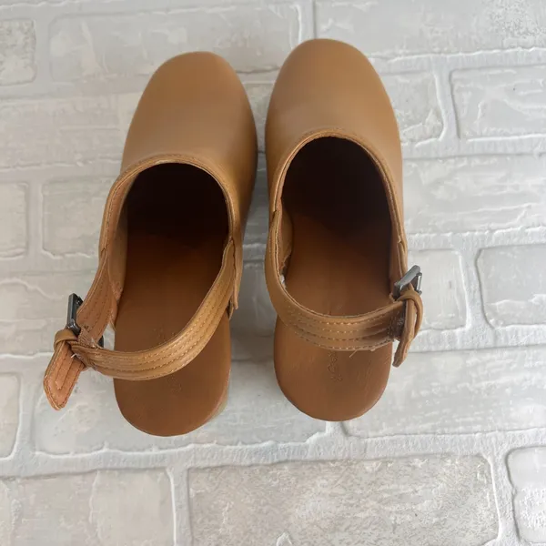Universal‎ Thread Watson Clogs Womens 7.5 Brown Faux Leather Slingback Platform - Image 4