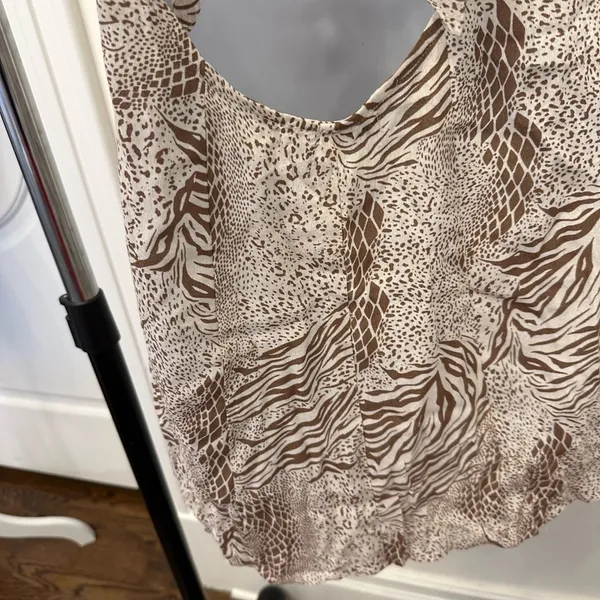 Kimchi Blue Urban Outfitters Animal Print Mini Dress Open Back Bow NWOT - Image 6