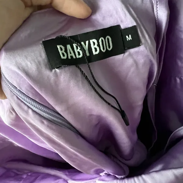 Babyboo saffron corset playsuit satin romper purple - Image 5