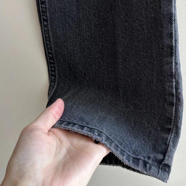 Abercrombie & Fitch The ‘90s Straight Ultra High Rise Black Jeans, 28/6 Short - Image 10