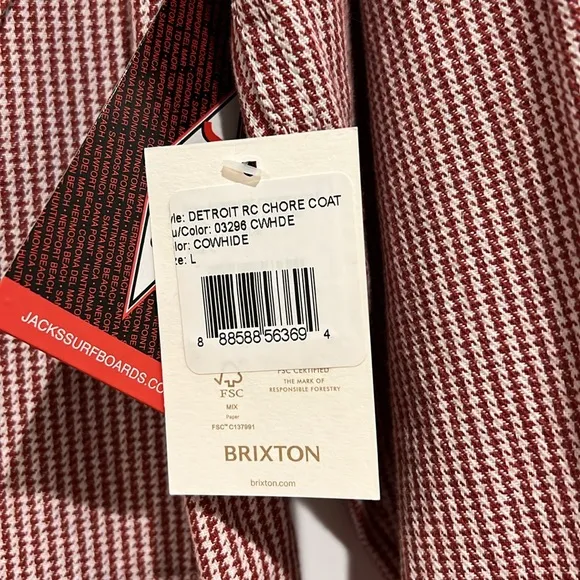 NWT Brixton new with tags DETROIT ROUND COLLAR CHORE COAT‎ - Image 5