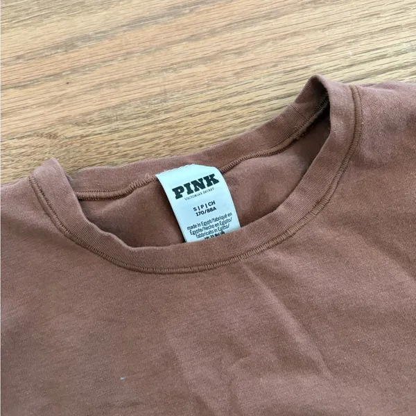 Victoria's Secret pink base stretch Brown shirt - Image 3