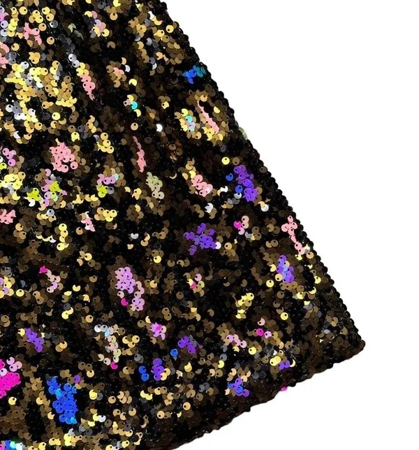 Dress the Population x Cosmopolitan Leopard Sequin One Shoulder Mini Dress US XS - Image 8