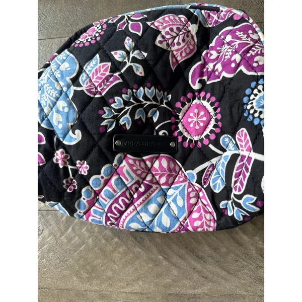 Vera‎ Bradley cosmetic bag retired "Alpine Floral" pattern 7"x7" - Image 2