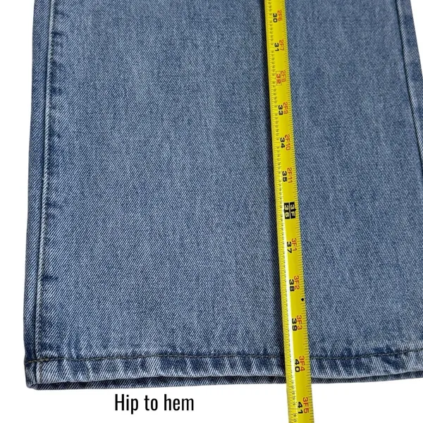 NEW‎ Edikted Wide Leg Light Blue Jeans Capsule Grunge Skater Comfort M - Image 13