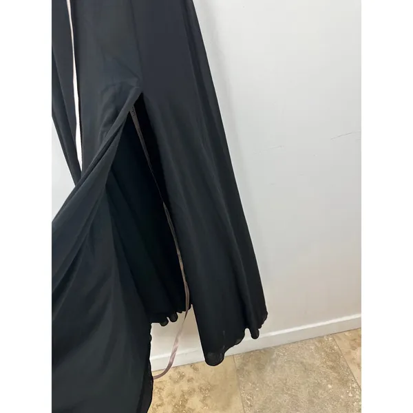 Lulus Remember This Moment Black Rhinestone Strapless Maxi Dress Formal XS NWT - Image 11