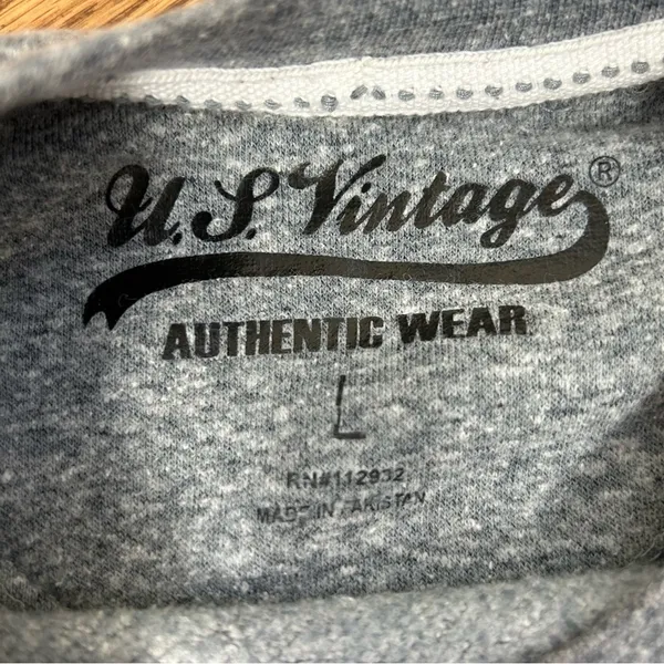 U.S Vintage | Cat Sweatshirt Gray Size L - Image 3