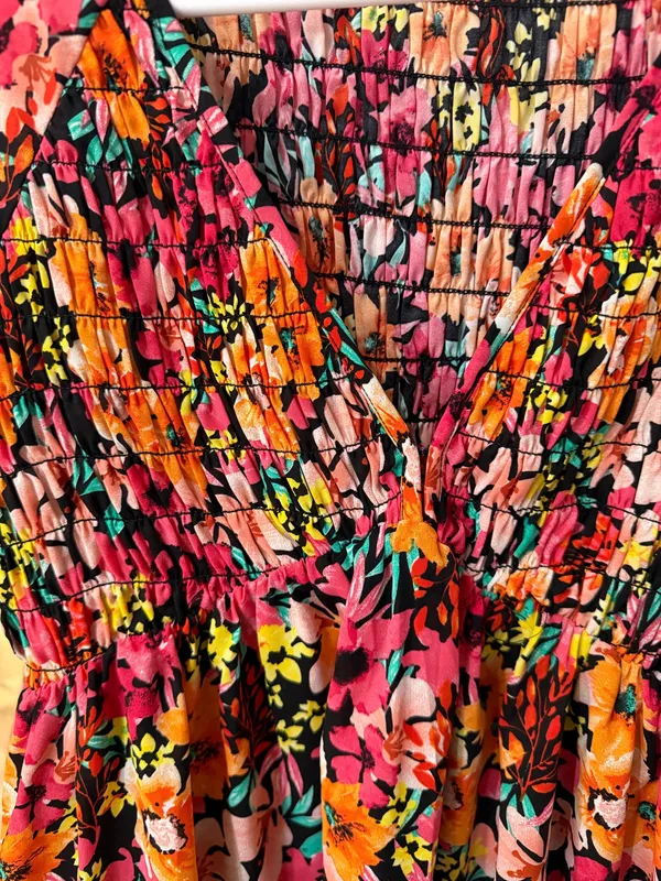 Pink Lily Floral Dress - Image 2