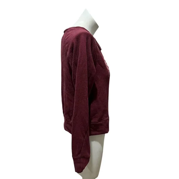 Oakley Women's Burgundy Crew Neck Sweatshirt Size S Long Sleeve Casual - Image 4