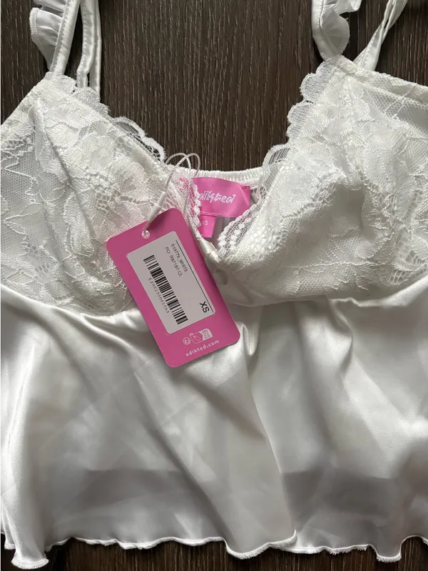 Edikted Lace and Satin Top - Image 2