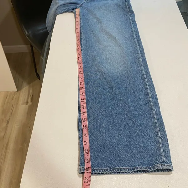 Madewell Superwide-Leg Jeans Size 24 Blue High Rise Wide Leg Denim - Image 7