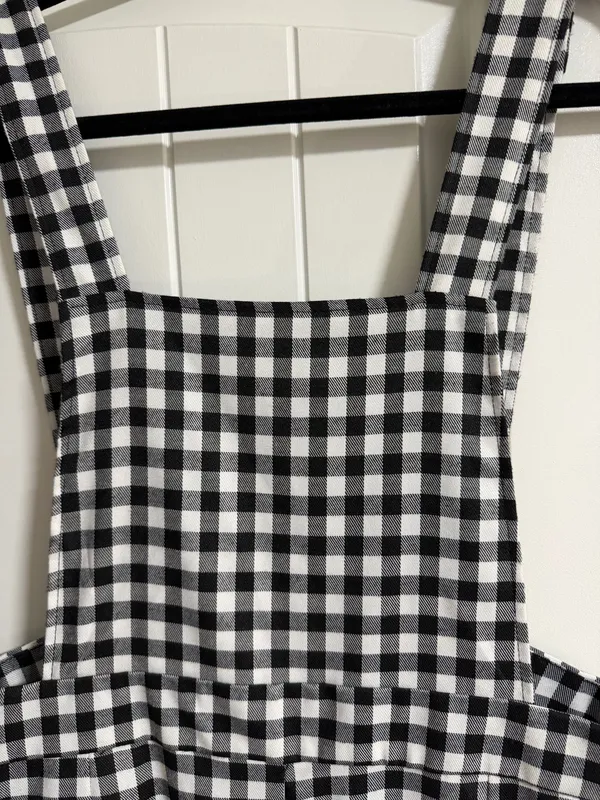 Forever 21 Jumpsuit Plaid Black White - Image 2