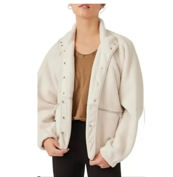 NWT Free People Movement X Hatch; Hit the Slopes Fleece Jacket; Large Size S - Image 2
