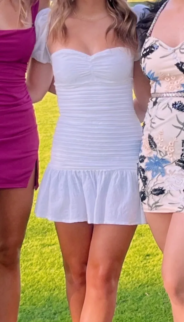 Hello Molly St Cloud Mini Dress White - Image 3