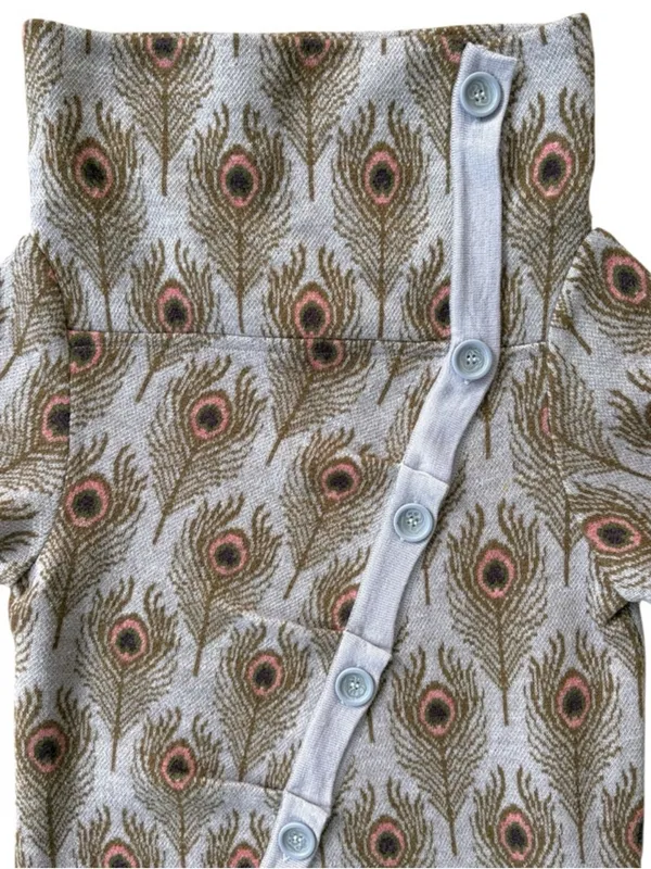 Like New Anthropologie MOTH Wool Peacock Funneled Folds Sweater Size Small - Image 8