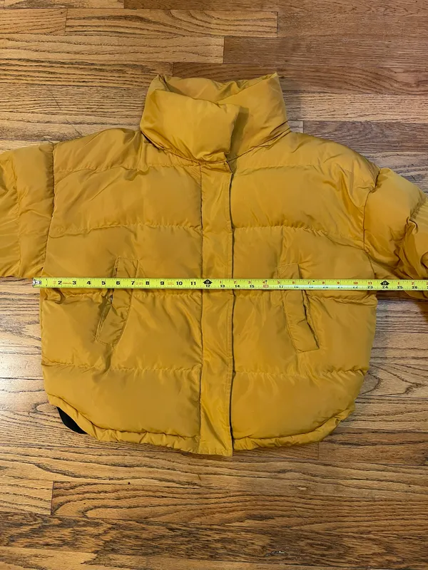 Kendall & Kylie Mustard Yellow Puffer Jacket - Image 7
