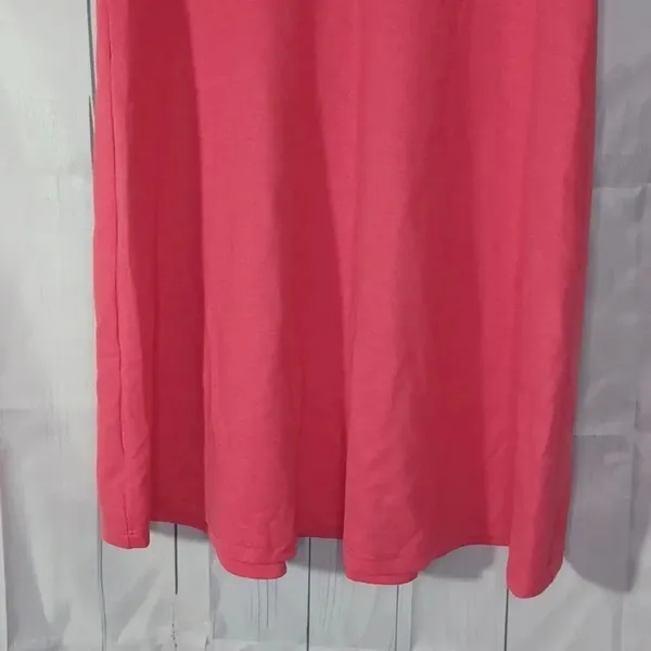 Zara Pink deep v-neck Short-Sleeve Coquette Feminine fit and flare dress - Image 9