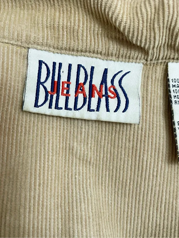 Vintage Bill Blass Jeans Denim Chore Jacket XL Corduroy Collar Barn Workwear - Image 12