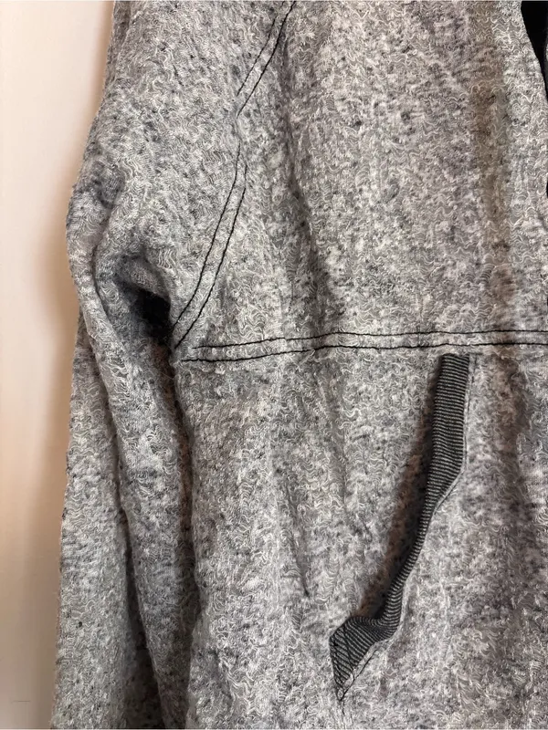 Free People FP Movement Gray Lightweight Cropped Hoodie with Drawstring - Image 5