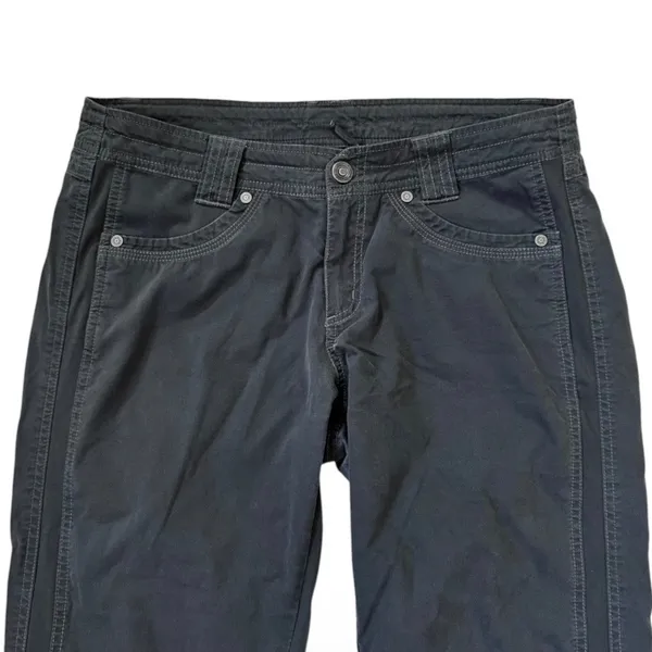 Kuhl Women Sz 8 Reg Charcoal Grey Vintage Patina Dye Outdoor Hiking Pants | 0123 - Image 2