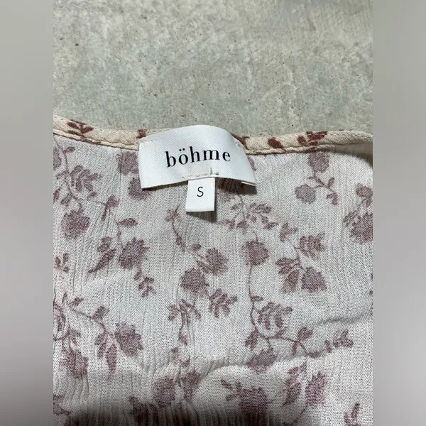 Bohme Floral Print Maxi Dress small - Image 6