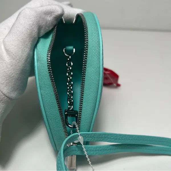 Tiffany & Co. Return To Tiffany Heart Shaped Leather Mini Bag Coin Purse Case - Image 13