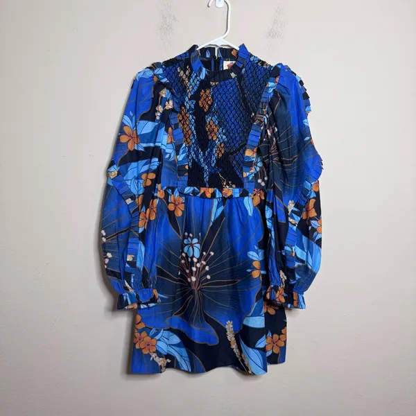 Farm Rio Pietra Floral Mini Dress - Image 2