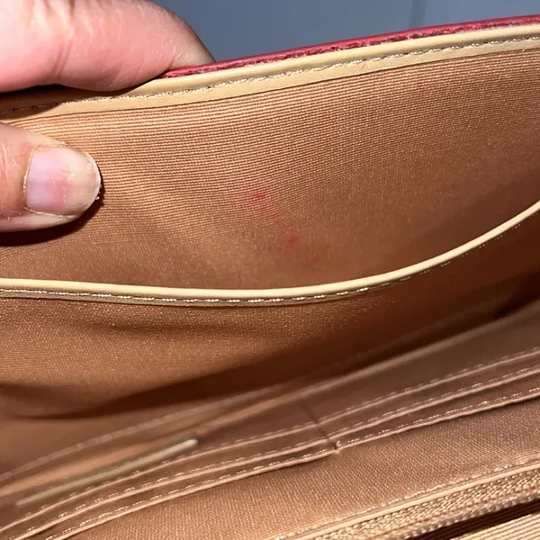 Nordstrom red Crossbody purse clutch - Image 8