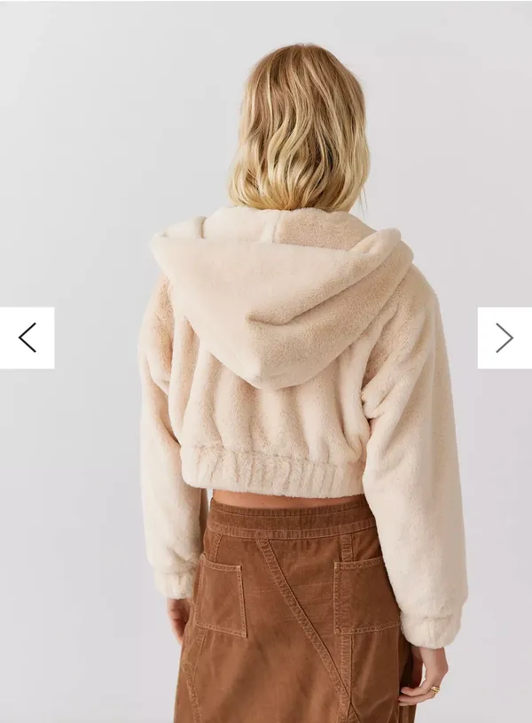 Urban Outfitters Faux Fur Crop Jacket - Image 2