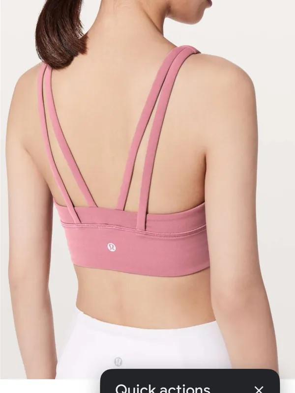 Lululemon Bind & Cross Bra moss rose size 4 - Image 2