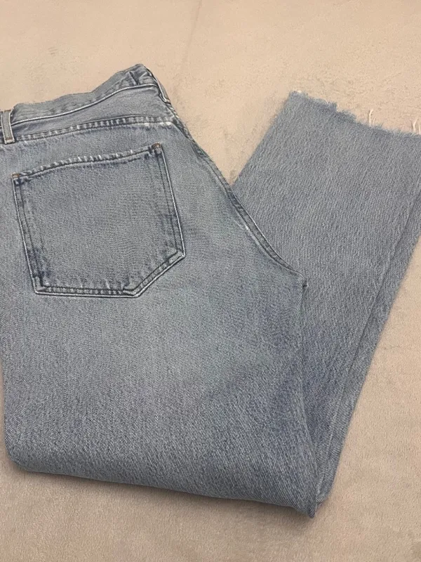 AGOLDE Los Angeles Premium Jeans – Size 30, Straight Leg with Raw Hem - Image 8