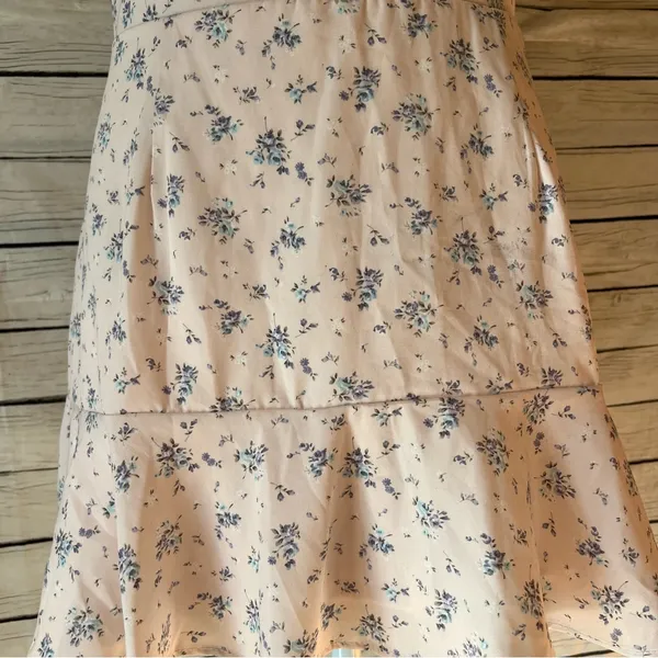Altar'd State Blush Pink Floral Mini Skirt Size Medium - Image 6