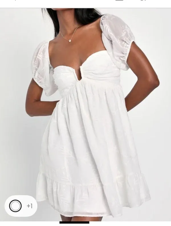 Lulus White Graduation Dress - Image 3