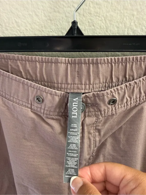 Vuori Ripstop Pant Size S Mauve Pink Cargo Travel Athletic Casual Hiking - Image 3