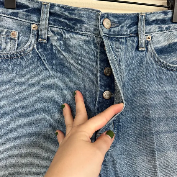 Pistola Distressed Cutoff Denim Shorts - Image 6