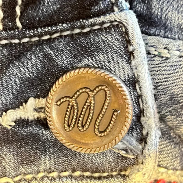 1082‎ | Wrangler Q-Baby Western Bootcut Cowgirl Riding Jeans Blue Womens 1 x 34 - Image 10