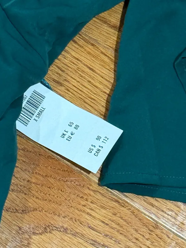 NWT Dark Green Abercrombie Mini Dress XS - Image 2