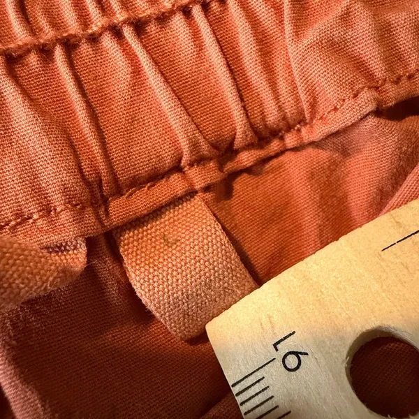 Soft Surroundings Cargo Pants L Burnt Orange Floral Embroidered Boho - Image 11