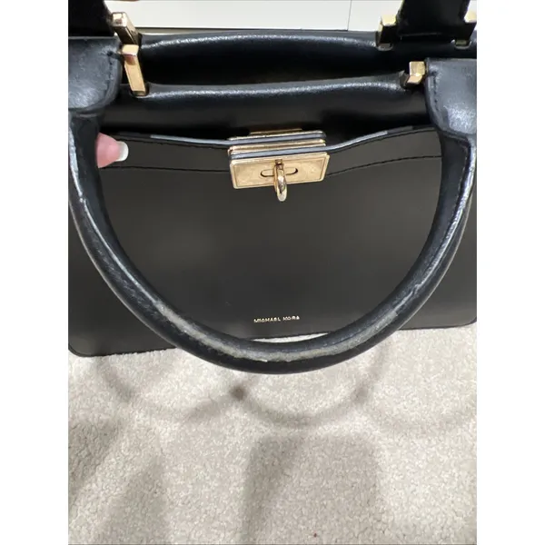 Michael Kors Tatiana Convertible Satchel Crossbody‎ Handbag Black Leather - Image 8