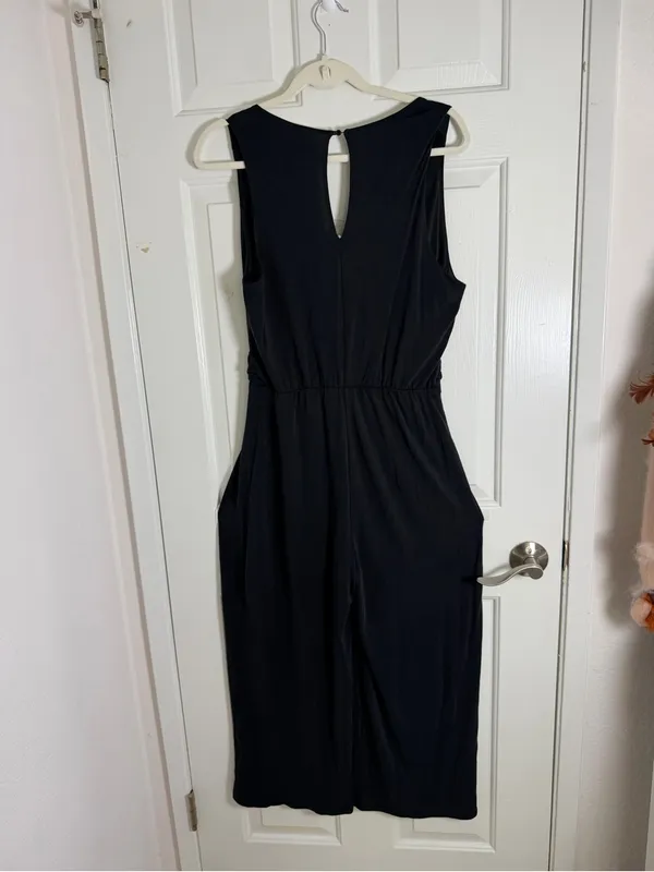 Astr‎ Black Wide-Leg Pleated Jumpsuit Pants - Image 4