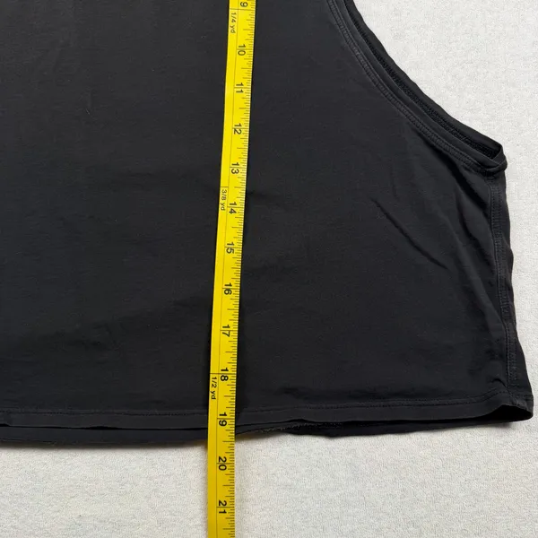 Lululemon Cut Back Crop Tank Women’s Size 10 Large Black Open Back Yoga Tank - Image 5