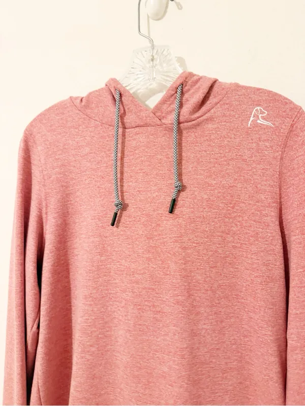 Rhoback Tempo Women’s Heathered Red Rose Pullover Hooded Top Size Small S - Image 2
