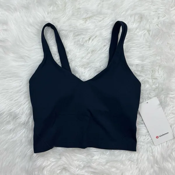 Lululemon Align Cropped Tank Top True Navy Size 4 W1DUVS - Image 2