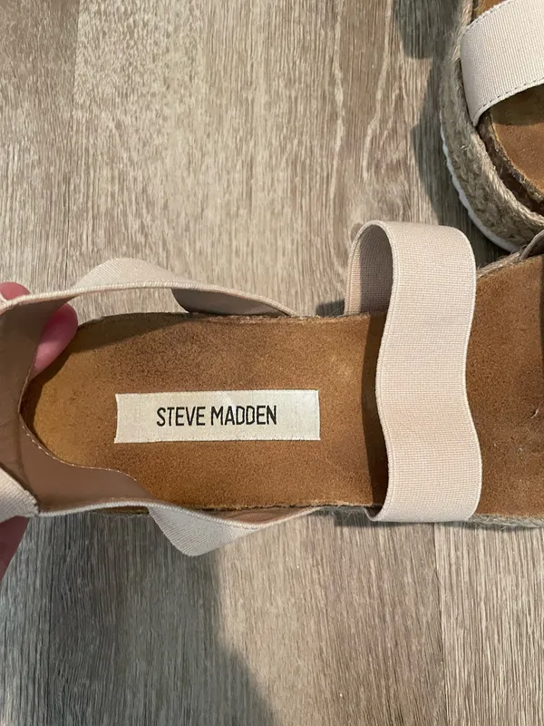 Steve Madden Cream Multi-Strap Espadrille Sandals - Image 3